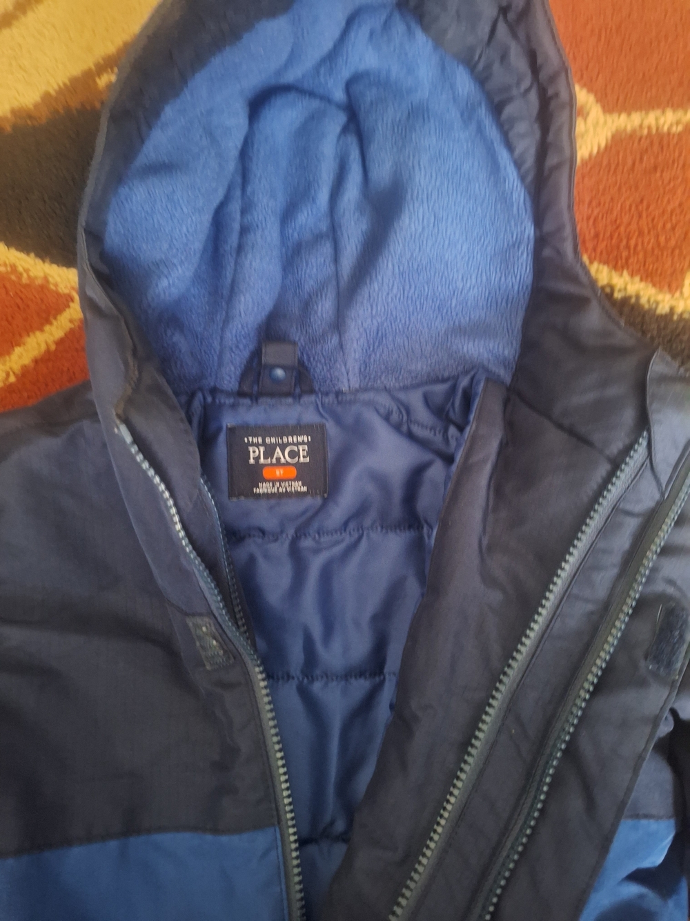 The Children's Place Boys Navy & Royal Blue Insulated Hooded Jacket
